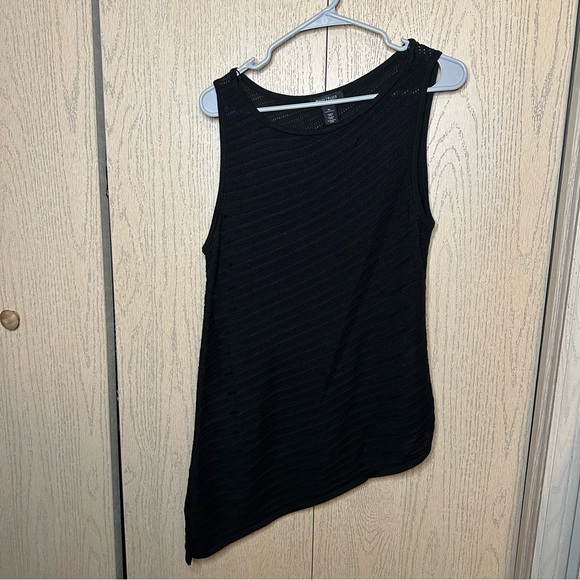 White House Black Market Black Asymmetrical Swimsuit Cover XL - Picture 2 of 6